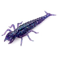 Силікон рибальський FishUP Diving Bug 2" 060 - Dark Violet/Peacock&Silver (8шт/уп) (1864.04.64)