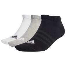 Шкарпетки Adidas T SPW LOW 3P IC1337 сірий, білий, чорний 37-39 (4066746302248)