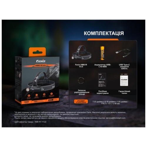 Ліхтар Fenix HM61R V3.0 (HM61RV30)