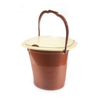 Відро-туалет Юні Коричневе 16 л (ФР-112)