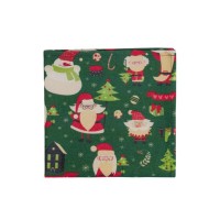 Серветка на стіл Прованс Санта на зеленому 40х40 см (035754)