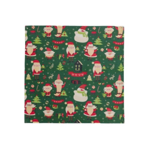 Серветка на стіл Прованс Санта на зеленому 40х40 см (035754)