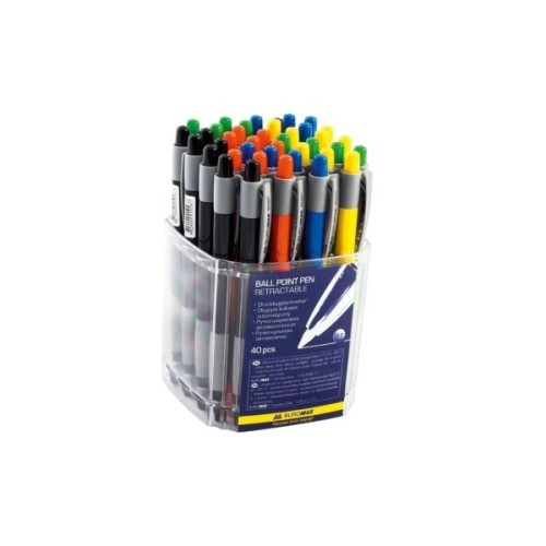 Ручка кулькова Buromax retractable JOBMAX, 0.7 мм (BM.8202)
