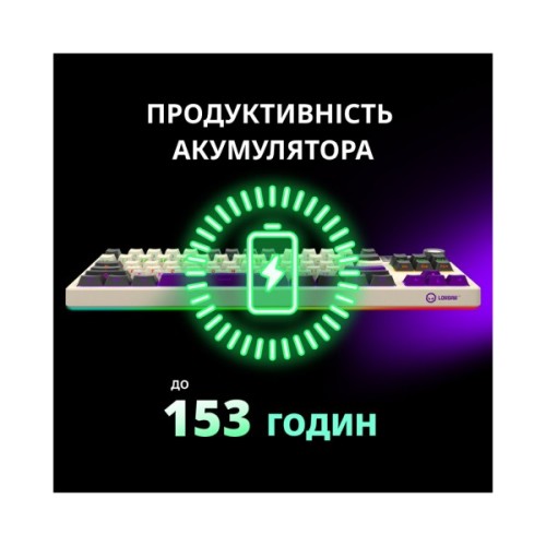Клавіатура Lorgar KBP70TKLW Wireless TKL Mechanical Pro UA White (LRG-KBP70TKLW-WH-US)