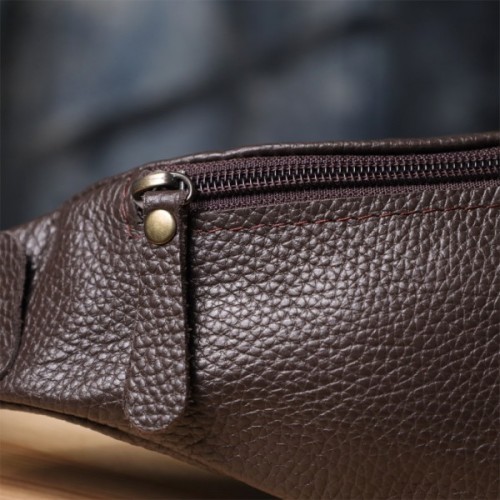 Сумка Shvigel З натуральної шкіри Коричнева (23137)