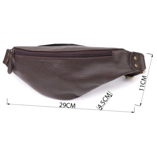 Сумка Shvigel З натуральної шкіри Коричнева (23137)