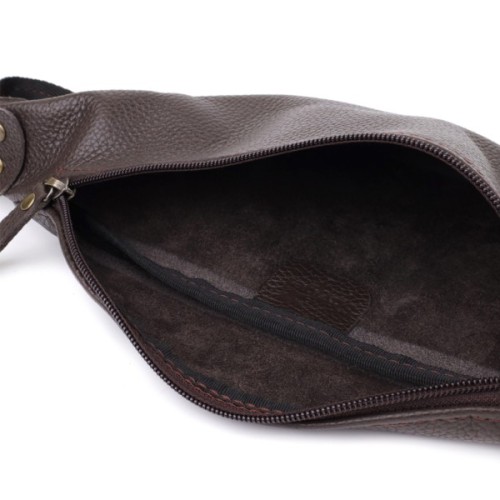 Сумка Shvigel З натуральної шкіри Коричнева (23137)