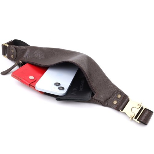 Сумка Shvigel З натуральної шкіри Коричнева (23137)