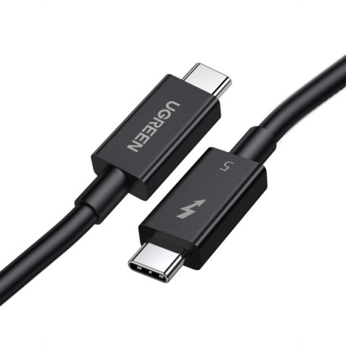 Дата кабель USB-C to USB-C 1.0m Thunderbolt 5 240W 5A 120Gbps 16/8/4K L703 black Ugreen (45996)