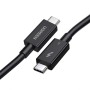 Дата кабель USB-C to USB-C 1.0m Thunderbolt 5 240W 5A 120Gbps 16/8/4K L703 black Ugreen (45996)