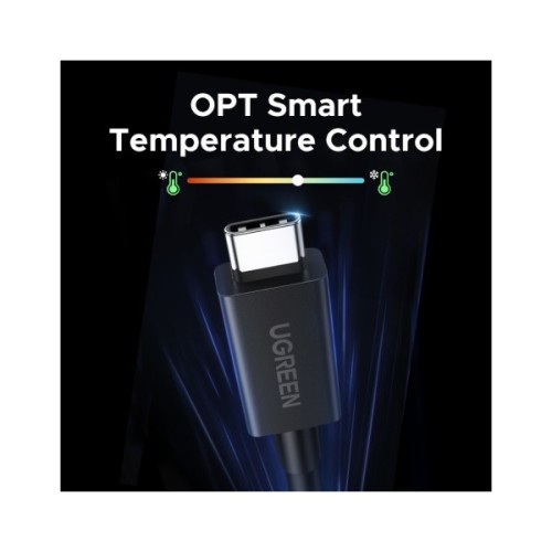 Дата кабель USB-C to USB-C 1.0m Thunderbolt 5 240W 5A 120Gbps 16/8/4K L703 black Ugreen (45996)