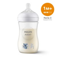 Пляшечка для годування Philips AVENT Natural Природний потік Коала 260 мл (SCY903/67)