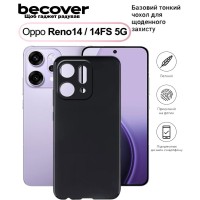 Чохол до мобільного телефона BeCover Silicone Oppo Reno14 / 14FS 5G Black (713791)