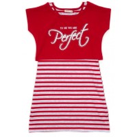 Плаття дитяче Breeze в смужку з топом (12358-128G-red)