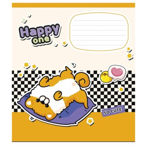 Зошит Школярик Happy one 18 аркушів клітинка (018-3532K)