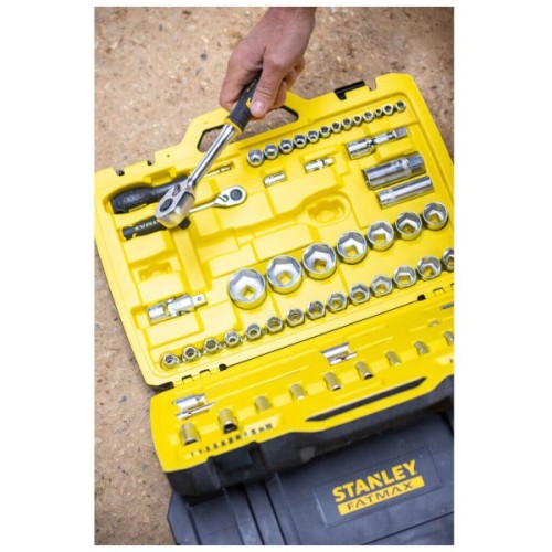 Набір інструментів Stanley FatMax Maxi-Drive торцевих 1/4", 1/2", 81 шт., кейс (FMMT82826-1)
