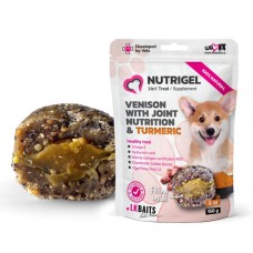Ласощі для собак LK Baits Pet Nutrigel Wild Game S-M для суглобів з дичиною та куркумою (Ø 15 мм) 150 г (7777001)