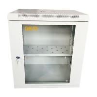 Шафа настінна GEAR 12U 19" 600x600x600 мм, + полка 19", grey (GWMSN-12U-600-600G)