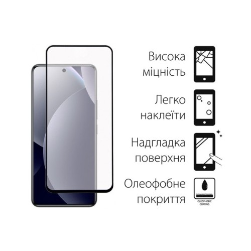 Скло захисне Dengos Xiaomi Redmi Note 15 Pro 5G + camera protection Black (DG-TGSCP-13)