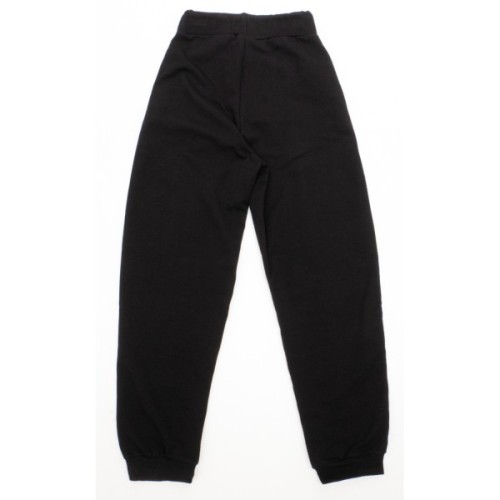 Штани дитячі A-Yugi спортивні на манжетах (7084-152G-black)