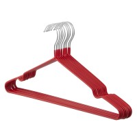 Плічка Ardesto Металеві з ПВХ покриттям Червоні 40.5 см 10 шт. (ARHC2810R)