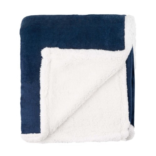 Плед Ardesto Sherpa 100% поліестер, синій темний 160х200 см (ART0204SH)