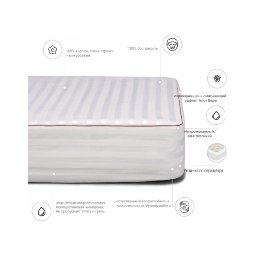 Наматрацник MirSon DeLuxe Woollen Aloe Vera 246 1 (2200000379207)