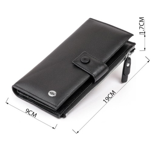 Гаманець ST Leather Шкіряний Чорний (19280)