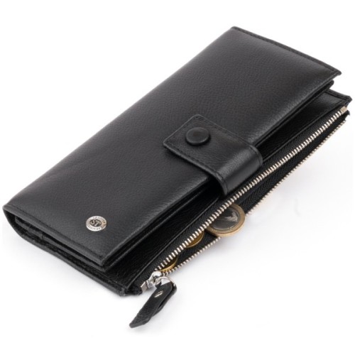 Гаманець ST Leather Шкіряний Чорний (19280)