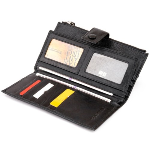 Гаманець ST Leather Шкіряний Чорний (19280)