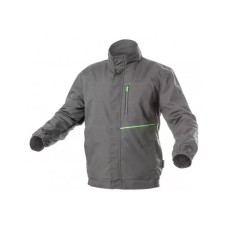 Куртка робоча Hoegert LEMBERG HT5K800-1-XL 65% поліестер/35% бавовна темно-сіра, XL (54) (HT5K800-1-XL)