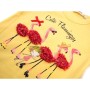 Футболка дитяча Breeze з фламінго і капрі (13490-104G-yellow)