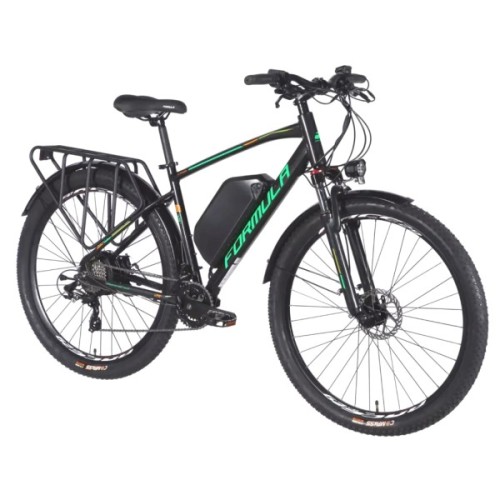 Електровелосипед Formula eCURSOR MAN AM DD 29" 19" 48B 17.5А*г 500Вт 2026 чорно-зелений (ELB-FR-29-244)