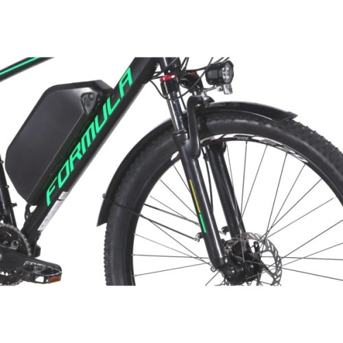 Електровелосипед Formula eCURSOR MAN AM DD 29" 19" 48B 17.5А*г 500Вт 2026 чорно-зелений (ELB-FR-29-244)