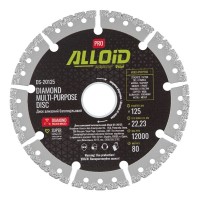 Круг відрізний Alloid Pro, алмазний, багатоцільовий, 125мм (DS-20125)
