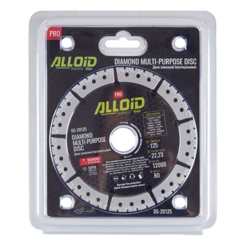 Круг відрізний Alloid Pro, алмазний, багатоцільовий, 125мм (DS-20125)