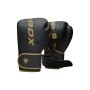 Боксерські рукавички RDX F6 Kara Matte Golden 8 унцій (BGR-F6MGL-8OZ)