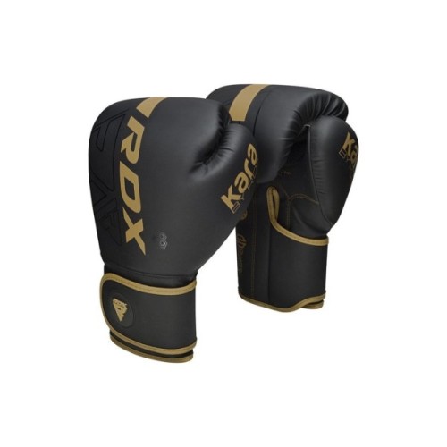 Боксерські рукавички RDX F6 Kara Matte Golden 8 унцій (BGR-F6MGL-8OZ)