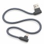 Дата кабель USB 2.0 AM to Lightning 1.0m 2.4A textile 90° corner gray XoKo (XK-CTL-005-GR)