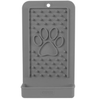 Посуд для собак Dexas Килимок для злизування ласощів вертикальний (світло сірий) (0084297310011)