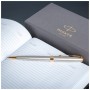 Ручка кулькова Parker SONNET 17 Stainless Steel GT BP + блокнот Parker + подар.упак. GIFT24 (84 132b24)