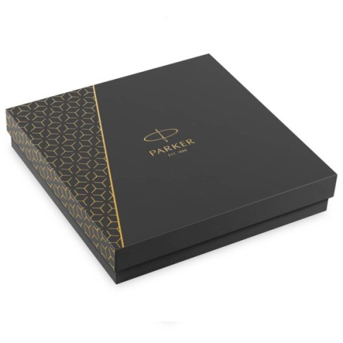 Ручка кулькова Parker SONNET 17 Stainless Steel GT BP + блокнот Parker + подар.упак. GIFT24 (84 132b24)