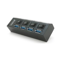 Концентратор Voltronic USB 3.0 to 4xUSB with switches (YT-3H4S/1TB)