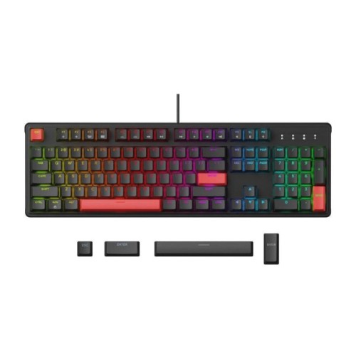 Клавіатура Lemokey Keychron X3 Red RGB USB Black (X3-H1-UA)