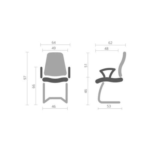 Офісне крісло Аклас Лекко CF Черный (PU-черный) (00119687)