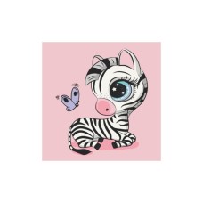 Картина по номерам ArtCraft Зебра 30х30 см (15085-AC)
