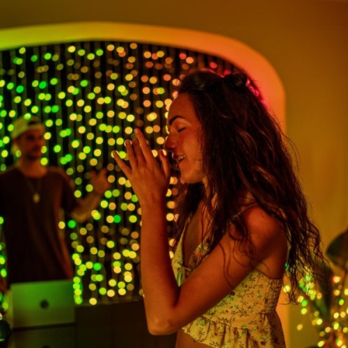 Гірлянда Twinkly Smart LED Dots 200 RGB LED Lights String, Clear Wire, Plug, IP44 10м (TWD200STP-TEU)