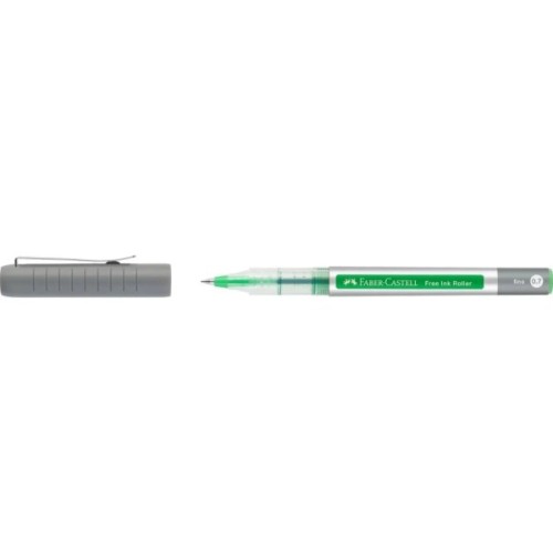 Ролер Faber-Castell Free Ink rollerball, колір чорнила світло-зелений, 0,7 мм, одноразова (29340)