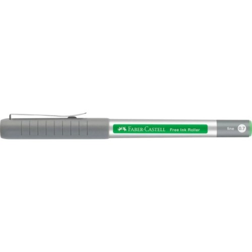 Ролер Faber-Castell Free Ink rollerball, колір чорнила світло-зелений, 0,7 мм, одноразова (29340)