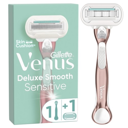 Бритва Gillette Venus Extra Smooth Sensitive RoseGold з 1 змінним картриджем (7702018517886)